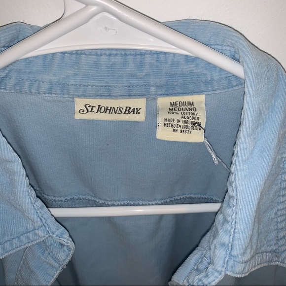 St. Johns Bay Corduroy Button Up - Picture 2 of 6